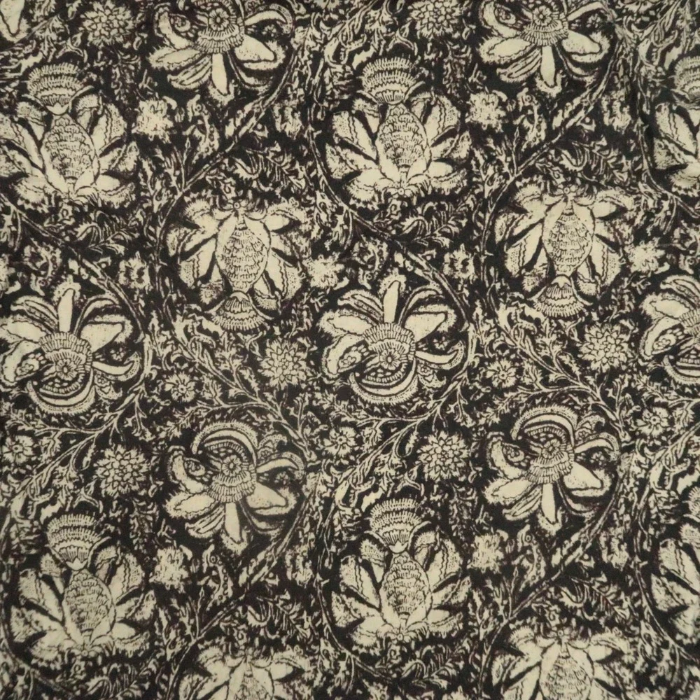 Polo‎ Ralph Lauren Shirt Mens Medium Brown Floral Fish Long Sleeve Popover VTG
